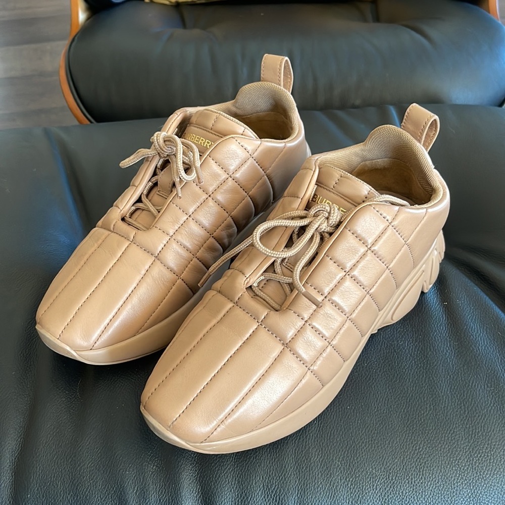Burberry classic quilted leather sneakers